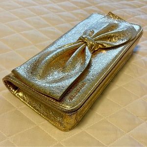 St. John Collection Bag - Clutch/Shoulder,Beautiful,Adorable, Sparkling Gold NWT